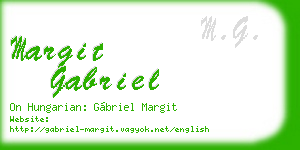 margit gabriel business card